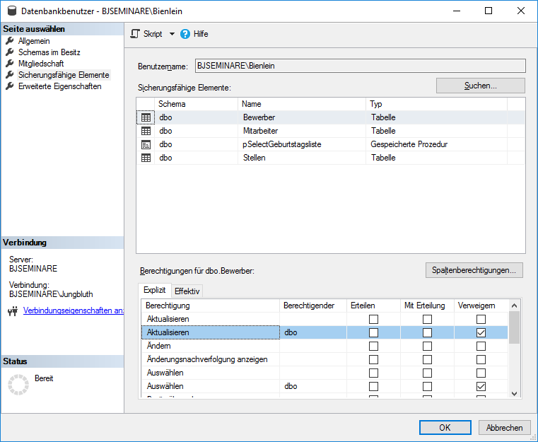 Verweigerter Zugriff für Bienlein